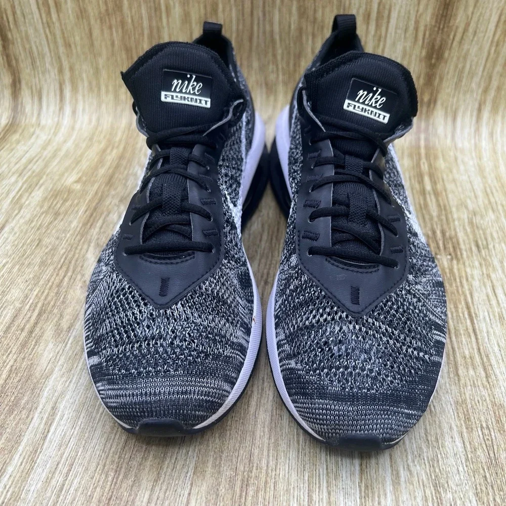 Nike Air Max Flyknit Racer Women's Size 9 Black White Oreo Sneakers DM9073-001